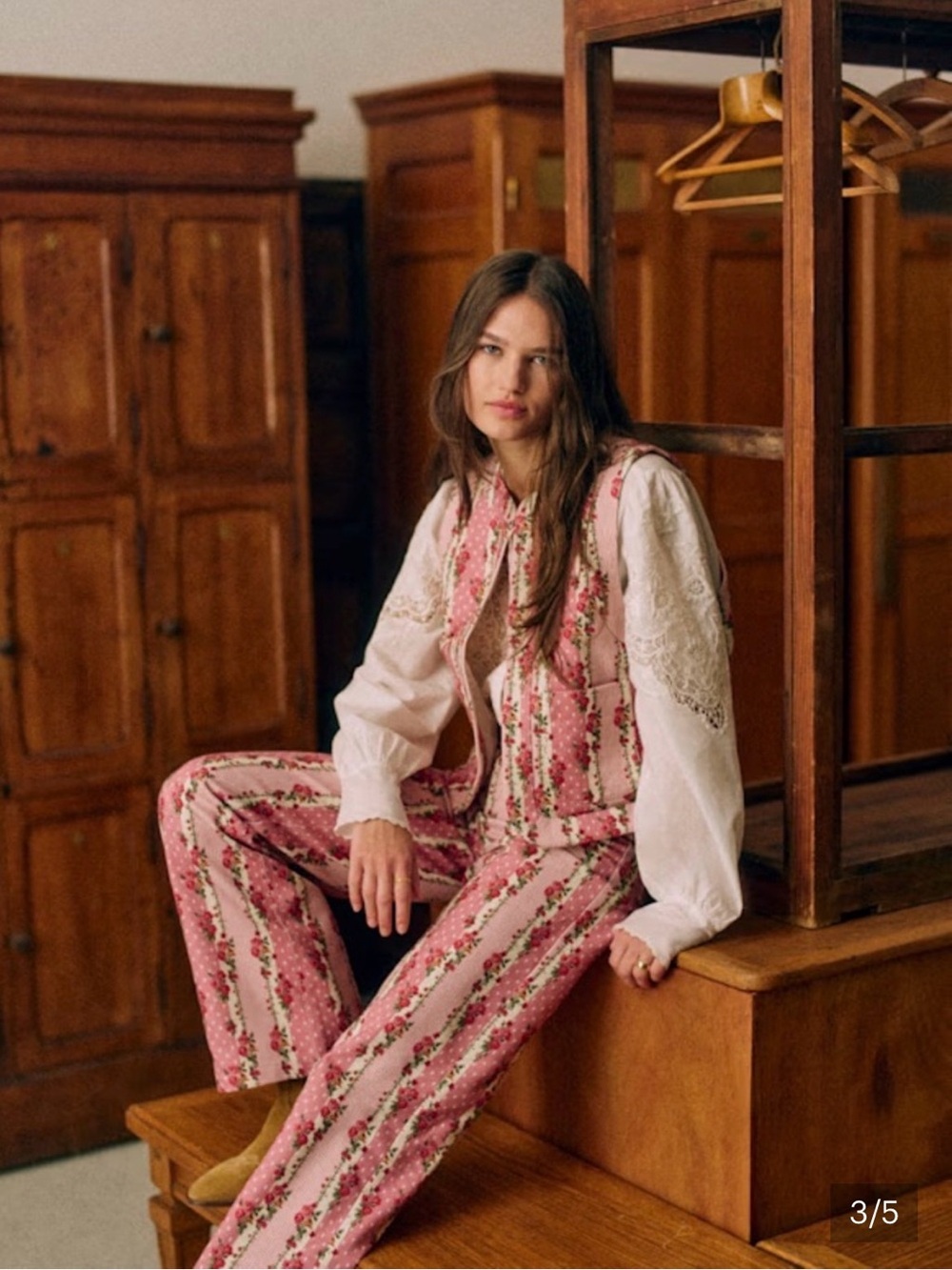 Sezane - English Rose Denim Trouser